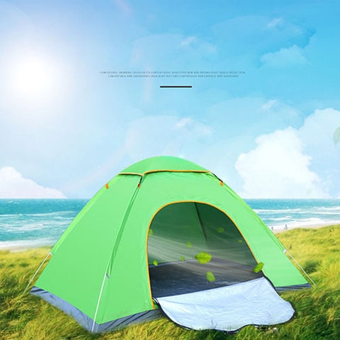 Outdoor Waterproof Hiking Camping Tent Anti-UV Portable 2 Person Ultralight Folding Tent Pop Up Automatic Open Sun Shade