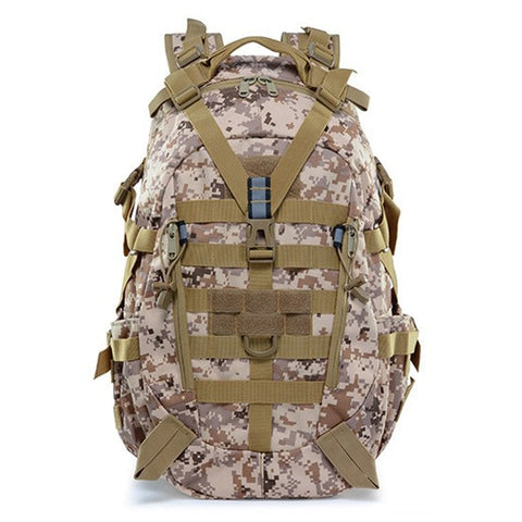 40L Camping Backpack Military Bag Men Travel Bags Tactical Army Molle Climbing Rucksack Hiking Outdoor Sac De Sport Tas XA714WA