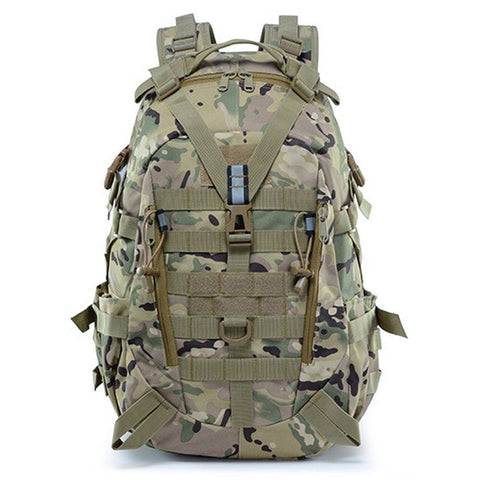 40L Camping Backpack Military Bag Men Travel Bags Tactical Army Molle Climbing Rucksack Hiking Outdoor Sac De Sport Tas XA714WA