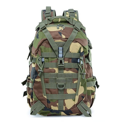 40L Camping Backpack Military Bag Men Travel Bags Tactical Army Molle Climbing Rucksack Hiking Outdoor Sac De Sport Tas XA714WA