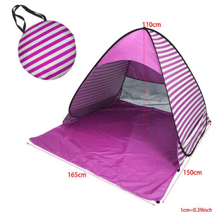 Outdoor Camping Tent Fully Automatic No Need to Build Tent Dot Stripe Beach M5TC