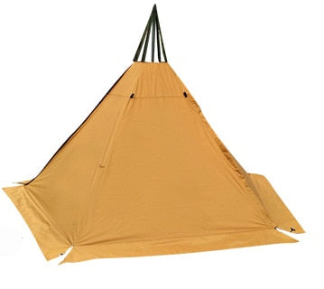 A5 Pyramid tent with a chimney hole/A tower smoke window tent Park survival Indian tent Field survival outdoor tent