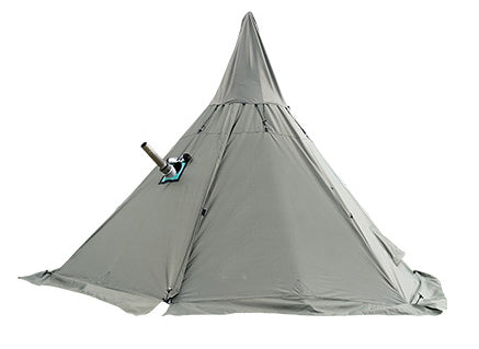 A5 Pyramid tent with a chimney hole/A tower smoke window tent Park survival Indian tent Field survival outdoor tent