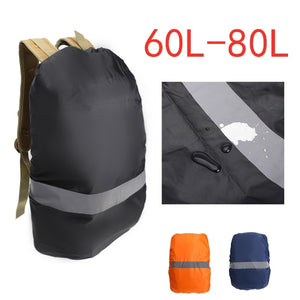 60-80L Rain Cover Backpack Bag Portable Waterproof Backpack Anti-theft Rain Bag Cover Outdoor Hiking Camping Climbing Tools