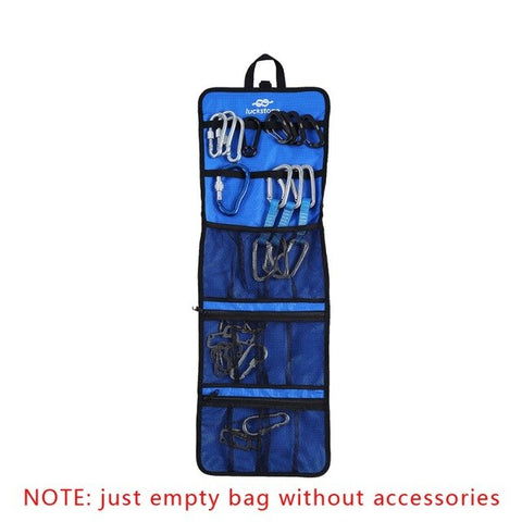 Folding Lightweight Rock Climbing Tree Arborist Caving Quickdraw Sling Carabiner Hook Gear Equipment Collection Arrange Bag