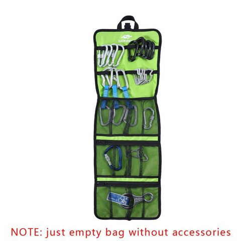 Folding Lightweight Rock Climbing Tree Arborist Caving Quickdraw Sling Carabiner Hook Gear Equipment Collection Arrange Bag