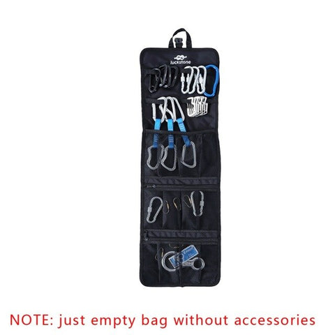 Folding Lightweight Rock Climbing Tree Arborist Caving Quickdraw Sling Carabiner Hook Gear Equipment Collection Arrange Bag