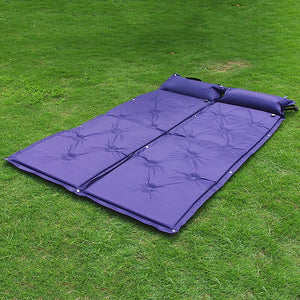 Inflatable Air Sleeping Mattress With Pillow, Self Inflating Damp-proof Portable Splicing Bed Outdoor Office Camping Mat Pad