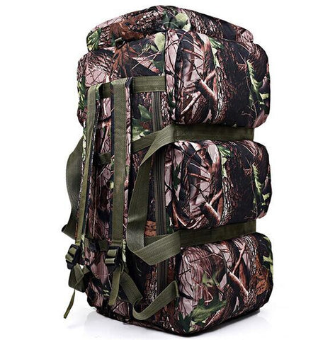 90L Outdoor Mountain Climbing Duffle Bags Camouflage Mountaineering Bag Large Capacity Military Tactical Backpack for Camping